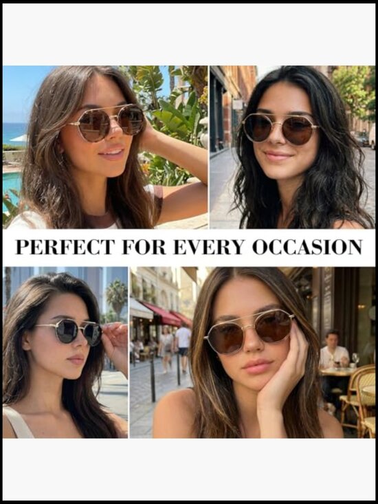 Tangle Free Aviator Sunglasses, Polarized Plastic Frames, Retro Oval Shape